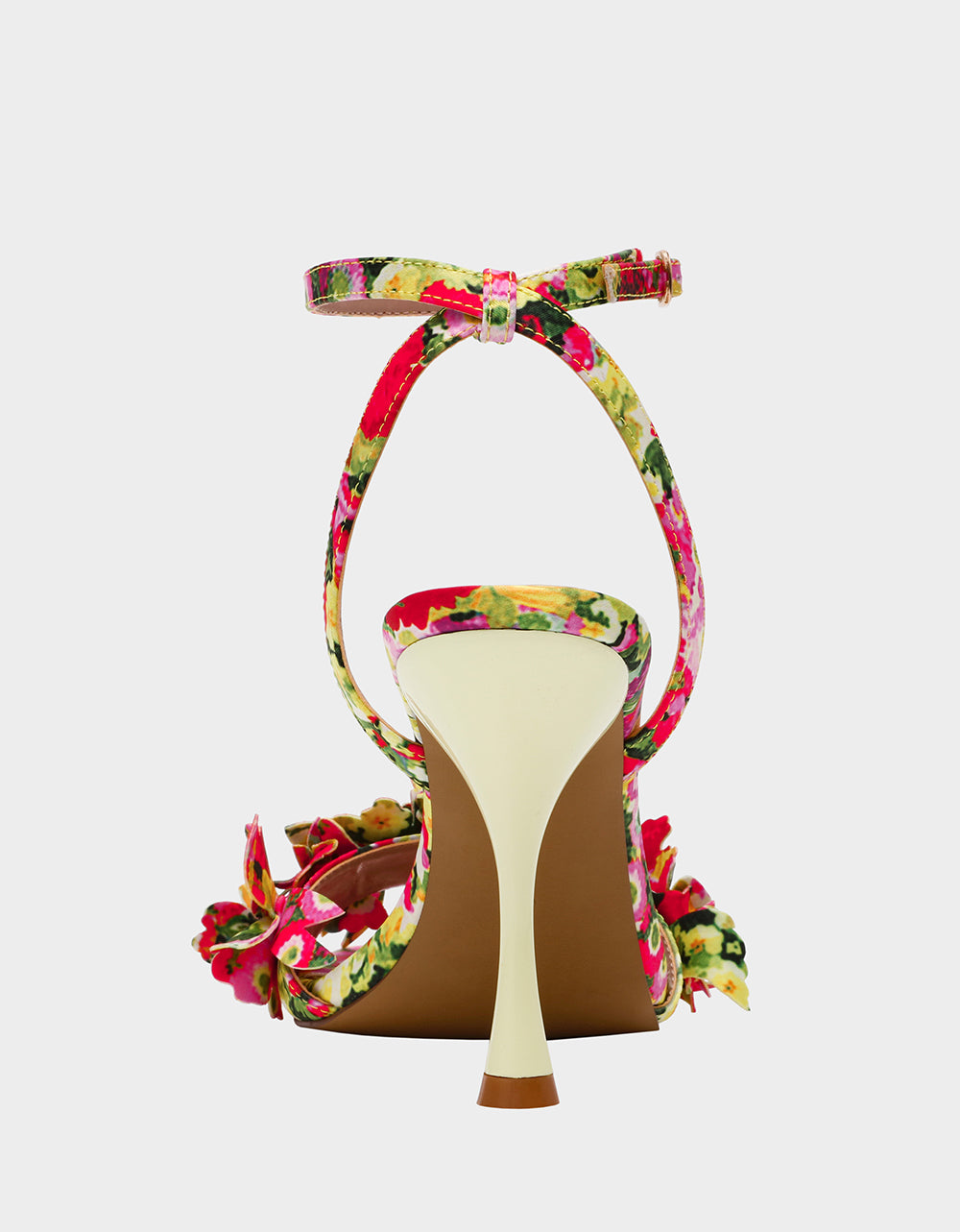 Betsey Johnson Deals | HILLEY GREEN FLORAL MULTI Women's Floral High Heel Stiletto Sandal