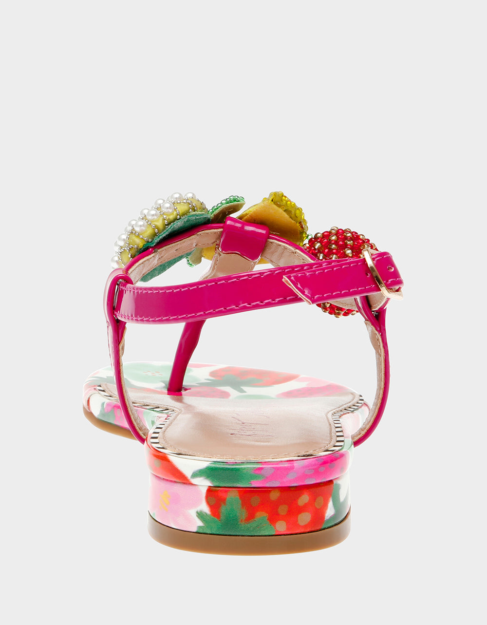 Betsey Johnson Popular | ANISTON BERRY MULTI Flat Sandal