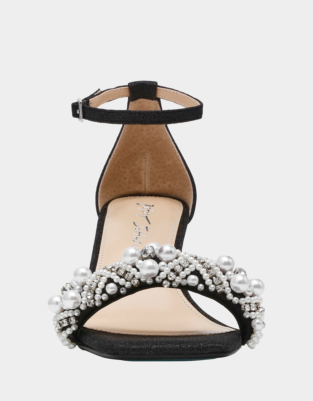 Betsey Johnson Latest | MILO BLACK Embellished Kitten Heel