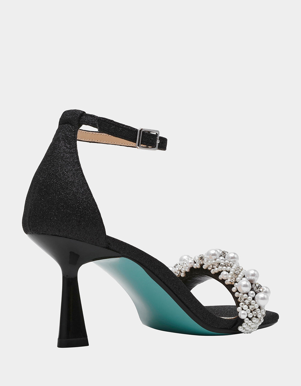 Betsey Johnson Latest | MILO BLACK Embellished Kitten Heel