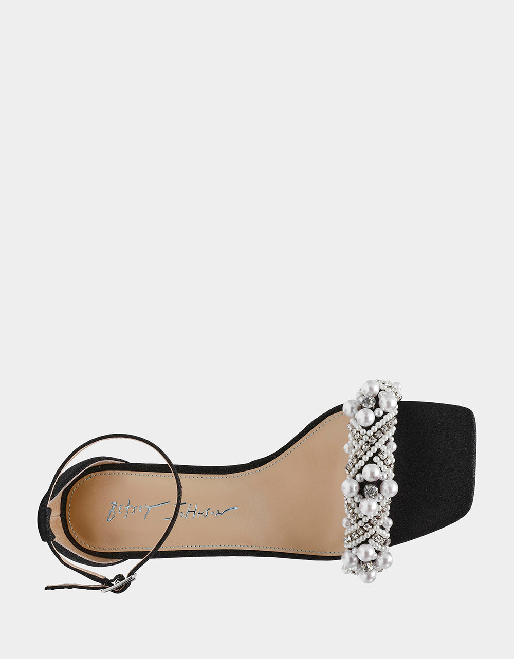 Betsey Johnson Latest | MILO BLACK Embellished Kitten Heel