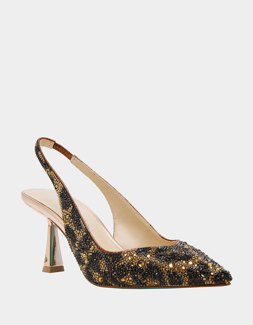 Betsey Johnson Top Pick | CLARK LEOPARD Slingback Women's Kitten Heel