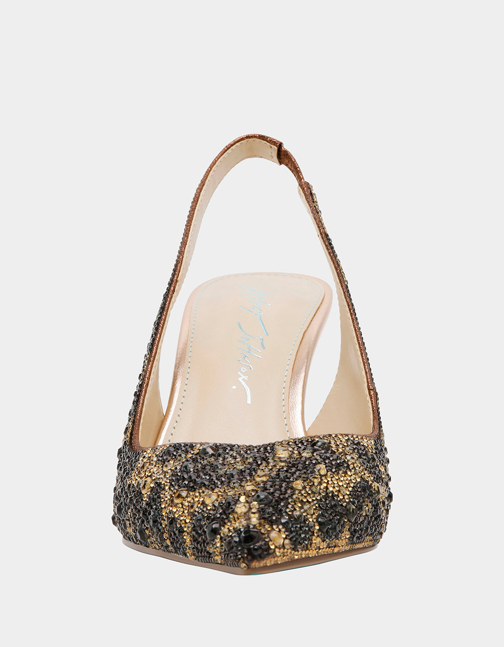 Betsey Johnson Top Pick | CLARK LEOPARD Slingback Women's Kitten Heel