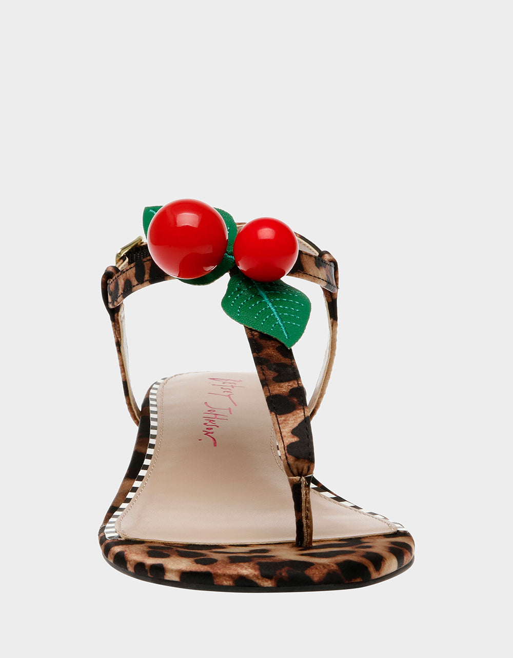 Betsey Johnson Great Value | ASBURY LEOPARD Cherry Sandal