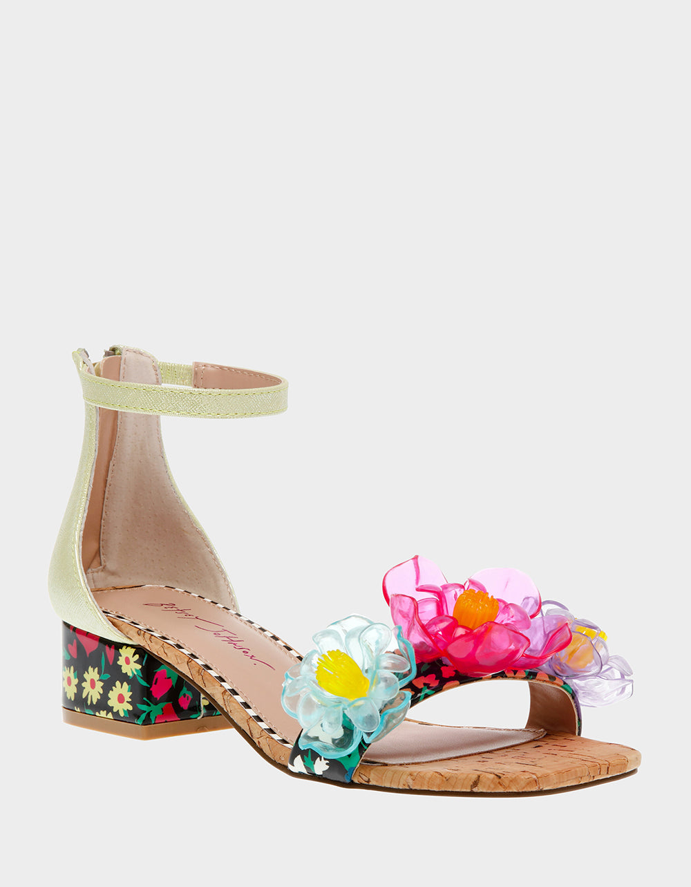 Betsey Johnson Value | OAKLEE GREEN MULTI Floral Sandal