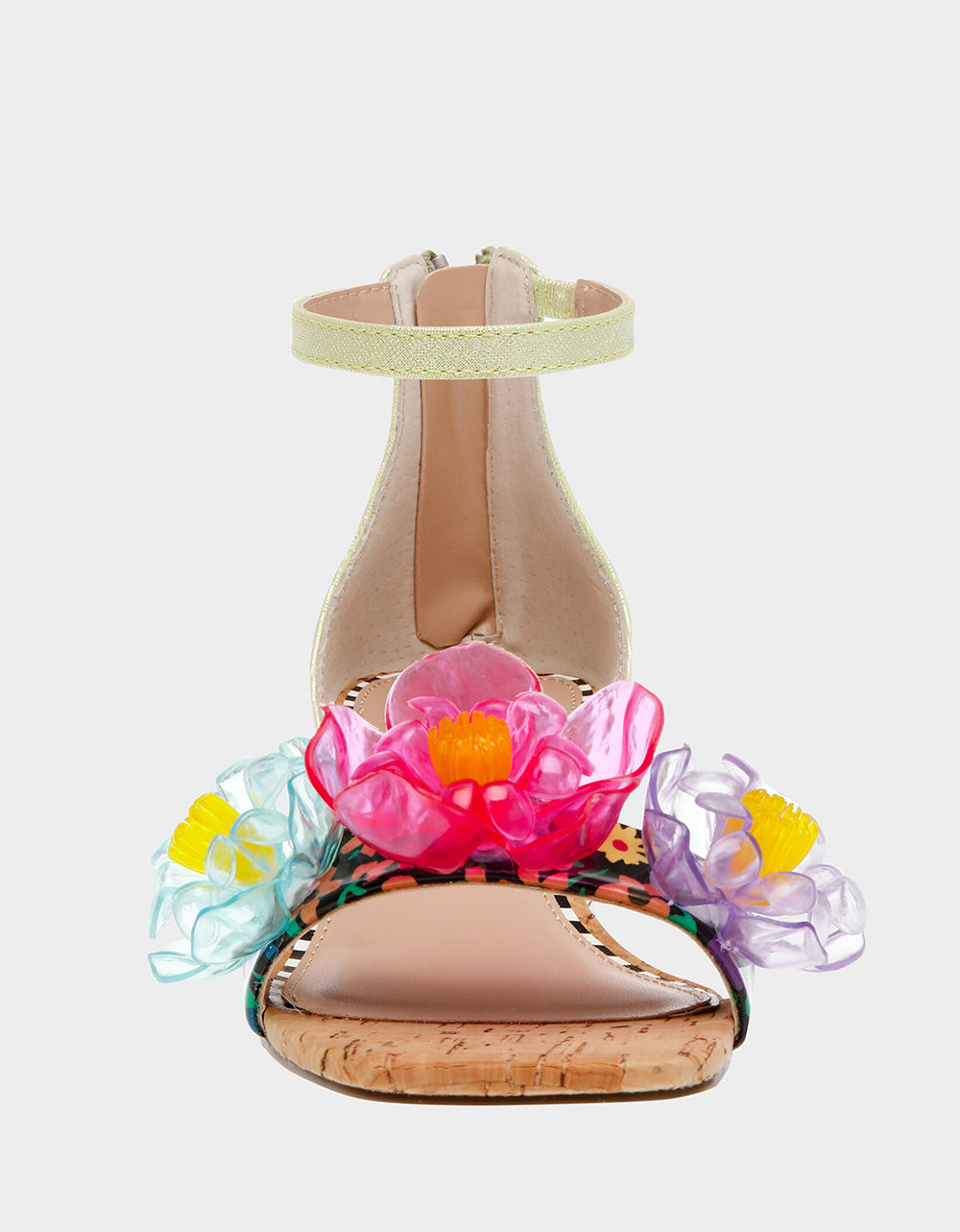 Betsey Johnson Value | OAKLEE GREEN MULTI Floral Sandal