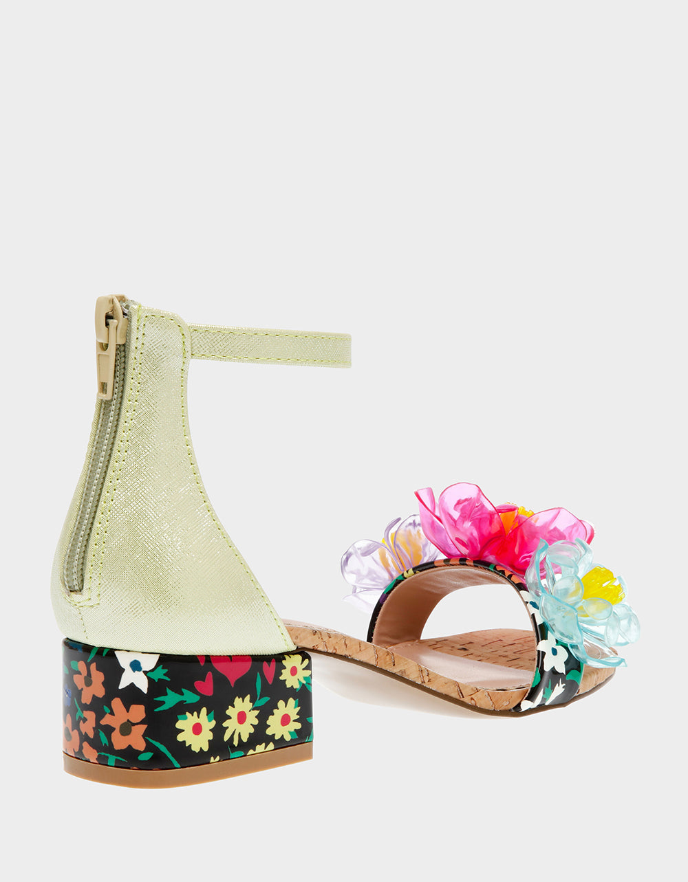 Betsey Johnson Value | OAKLEE GREEN MULTI Floral Sandal