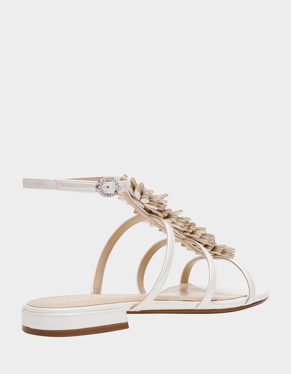 Betsey Johnson Trusted | JOYCE IVORY Women's Strappy Rhinestone Embellished Sandal