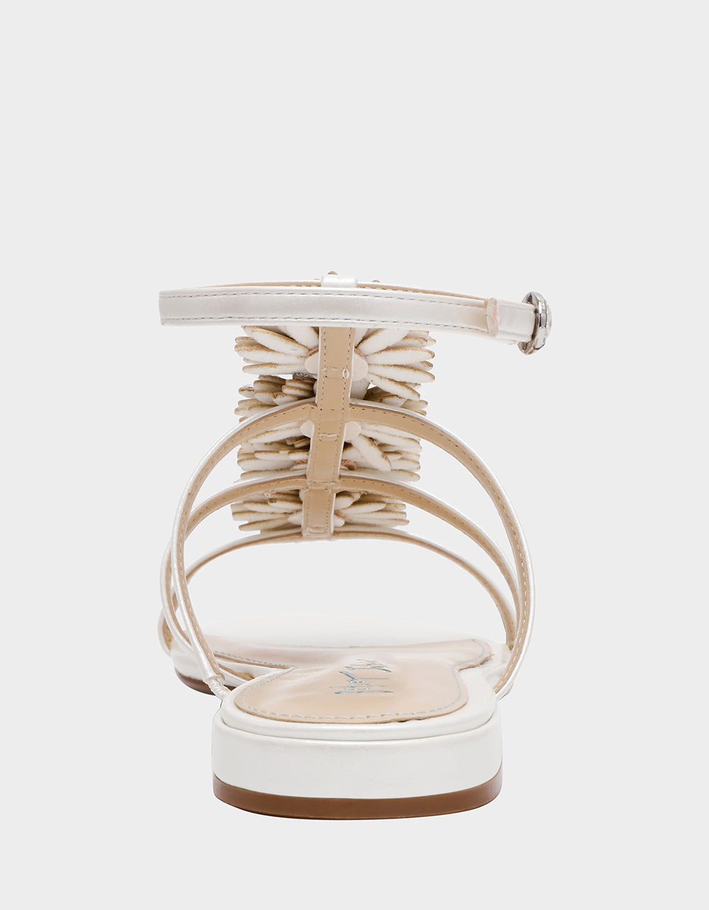 Betsey Johnson Trusted | JOYCE IVORY Women's Strappy Rhinestone Embellished Sandal