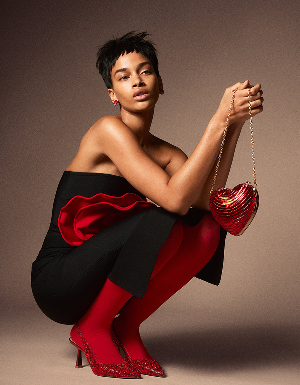 Betsey Johnson Special Offer | CLARK RED Slingback Kitten Heels