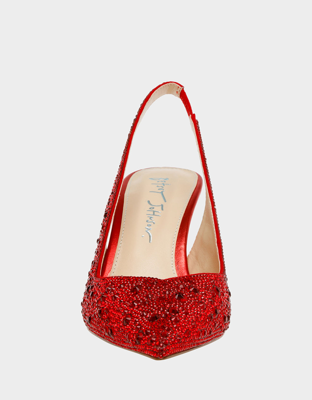Betsey Johnson Special Offer | CLARK RED Slingback Kitten Heels