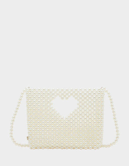 Betsey Johnson Popular | GOSSIP PEARL TOP HANDLE CROSSBODY PEARL