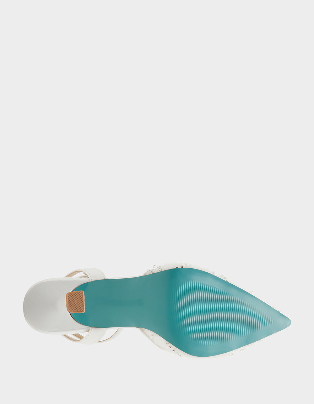 Betsey Johnson Special Offer | DELIA IVORY Pointed-Toe Bling Mesh Women's Heel
